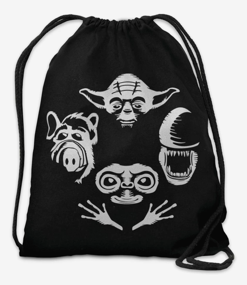 Mochila Negro de Aliens Rhapsody