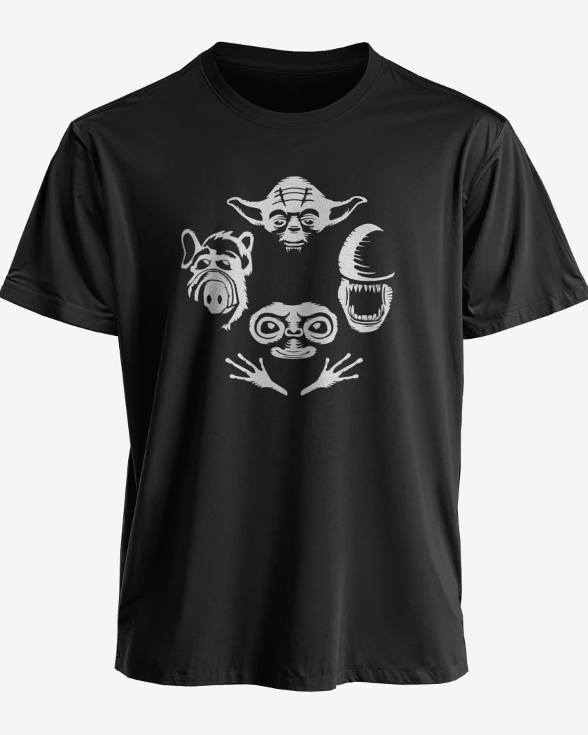 Polera premium Negro de Aliens Rhapsody