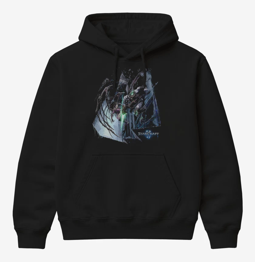 Poleron Canguro básico Negro de Sc 2