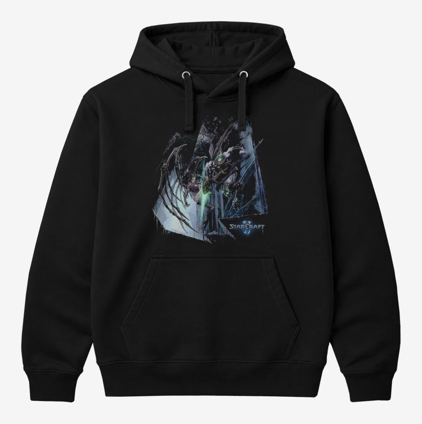 Polerón Canguro Negro de Sc 2