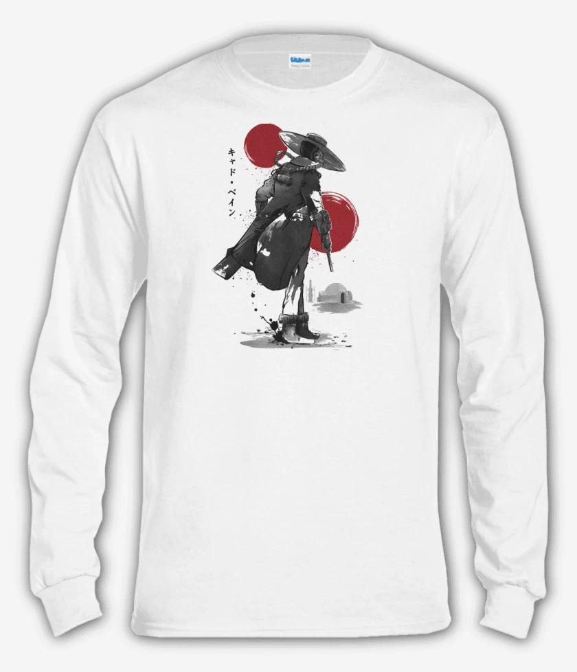 Polera manga larga Blanco de Ruthless Bounty Hunter
