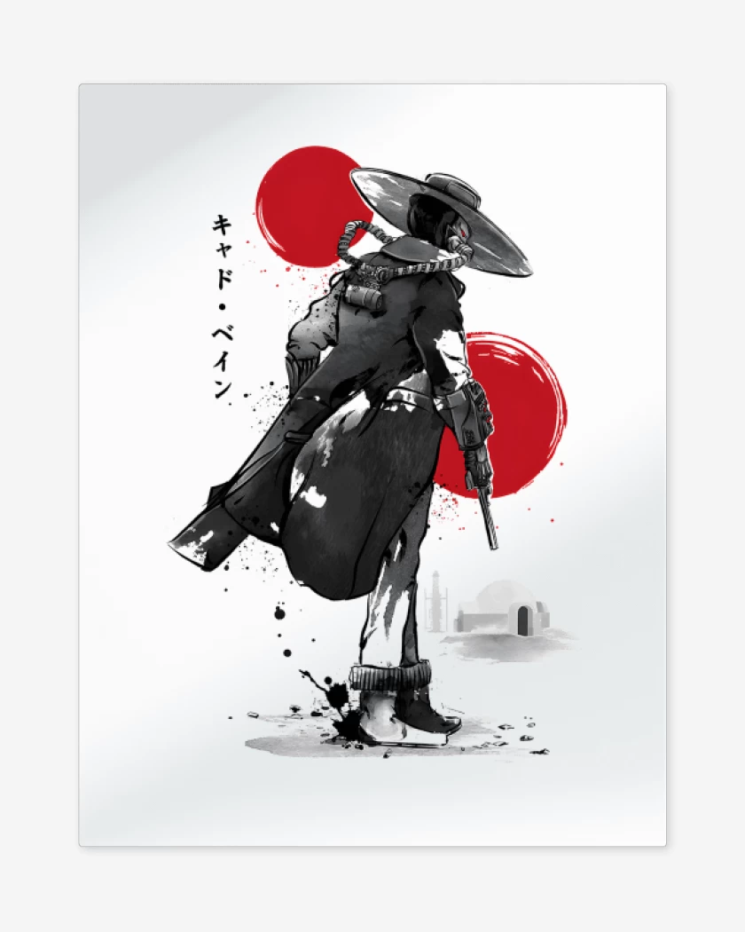 Print metalico Blanco de Ruthless Bounty Hunter