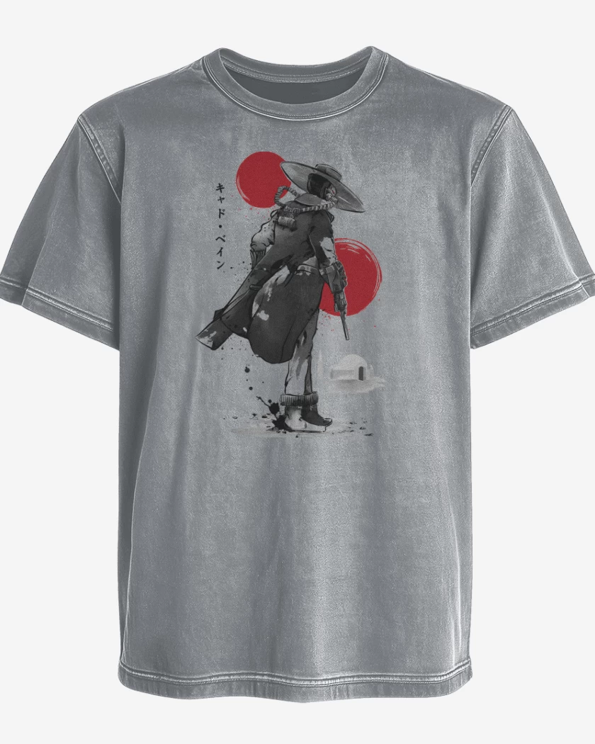Polera desgastada Gris Melange de Ruthless Bounty Hunter