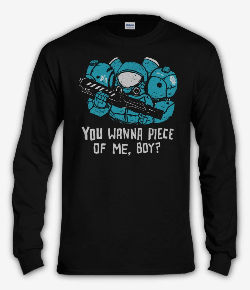 Polera manga larga Do you wanna piece of me boy