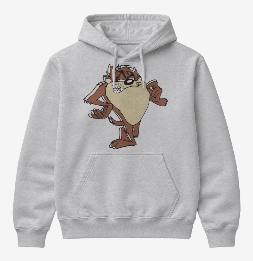 Poleron Canguro básico Gris Melange de Taaz