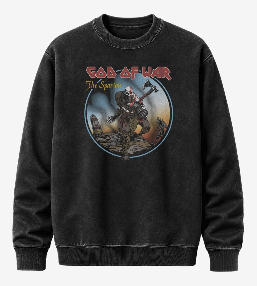 Poleron Polo Acid Wash Negro de The Spartan