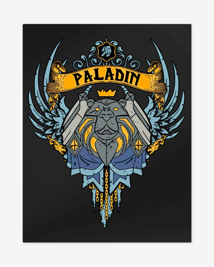 Print metalico Negro de Paladin
