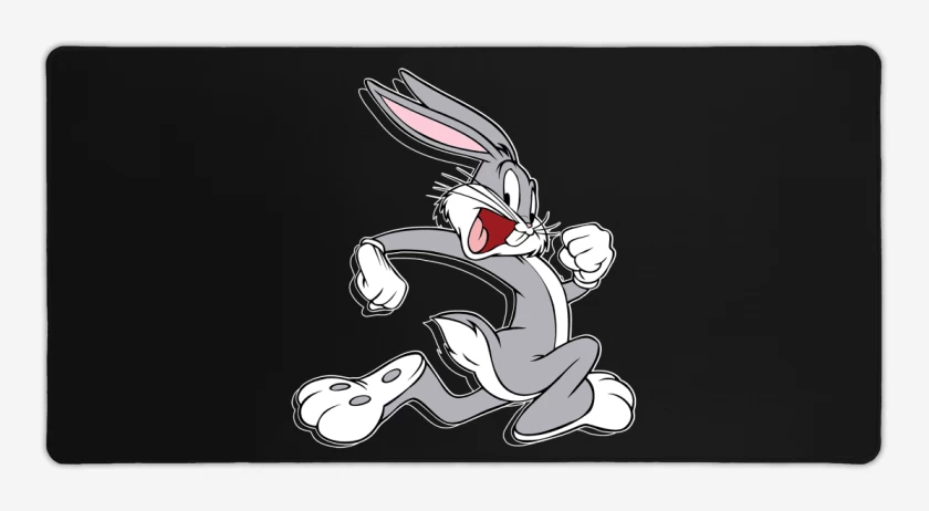 Mouse pad Gamer Negro de Bugs Bunny