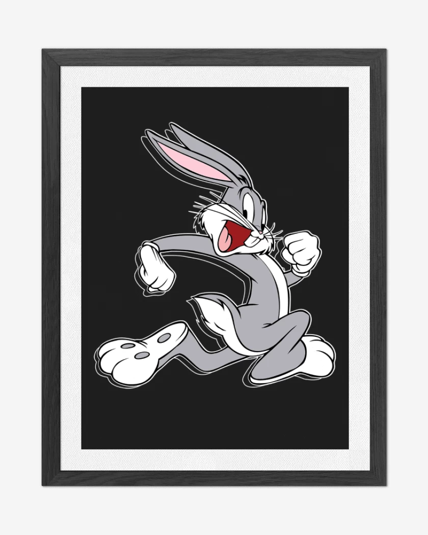 Cuadro decorativo Negro de Bugs Bunny