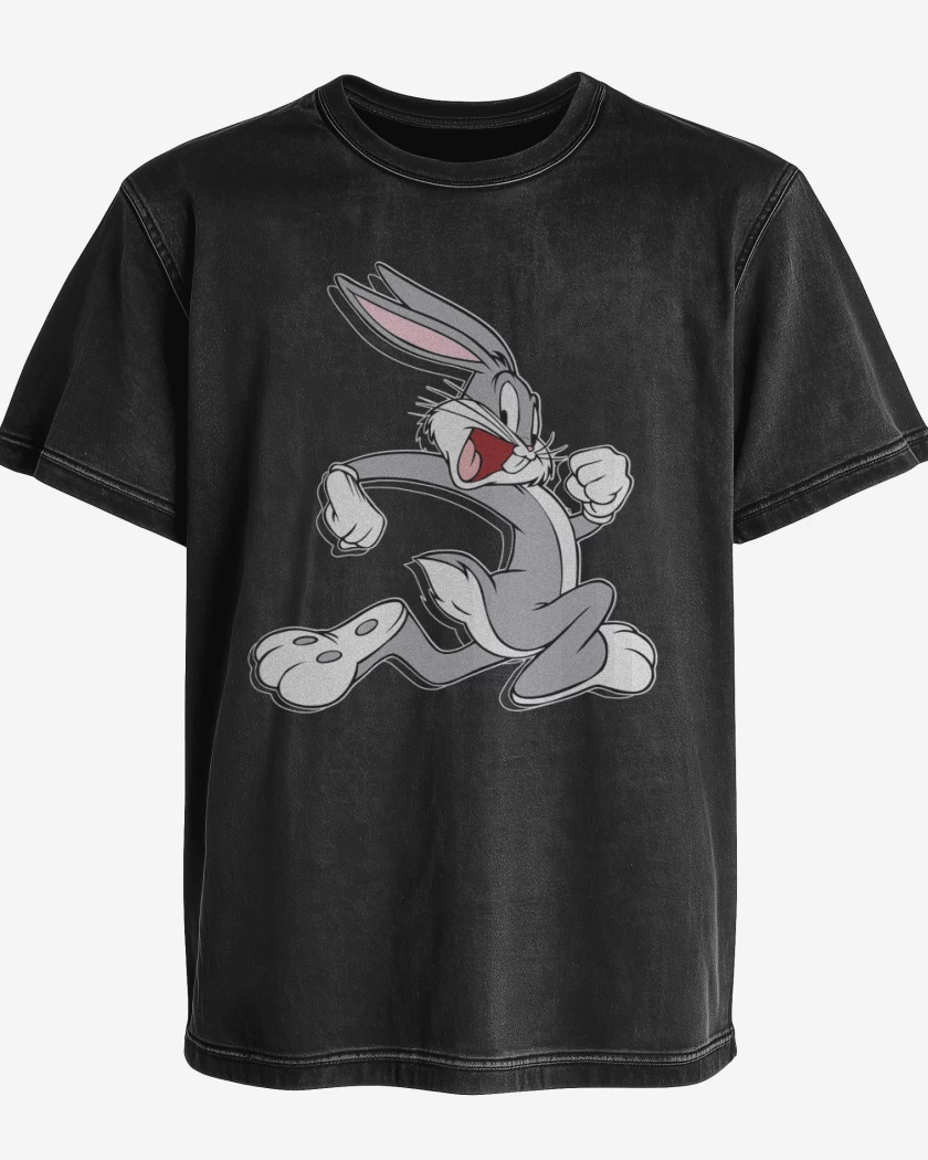 Polera desgastada Negro de Bugs Bunny