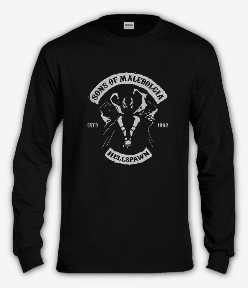 Polera manga larga Negro de Sons of Malebolgia - Hellspawn