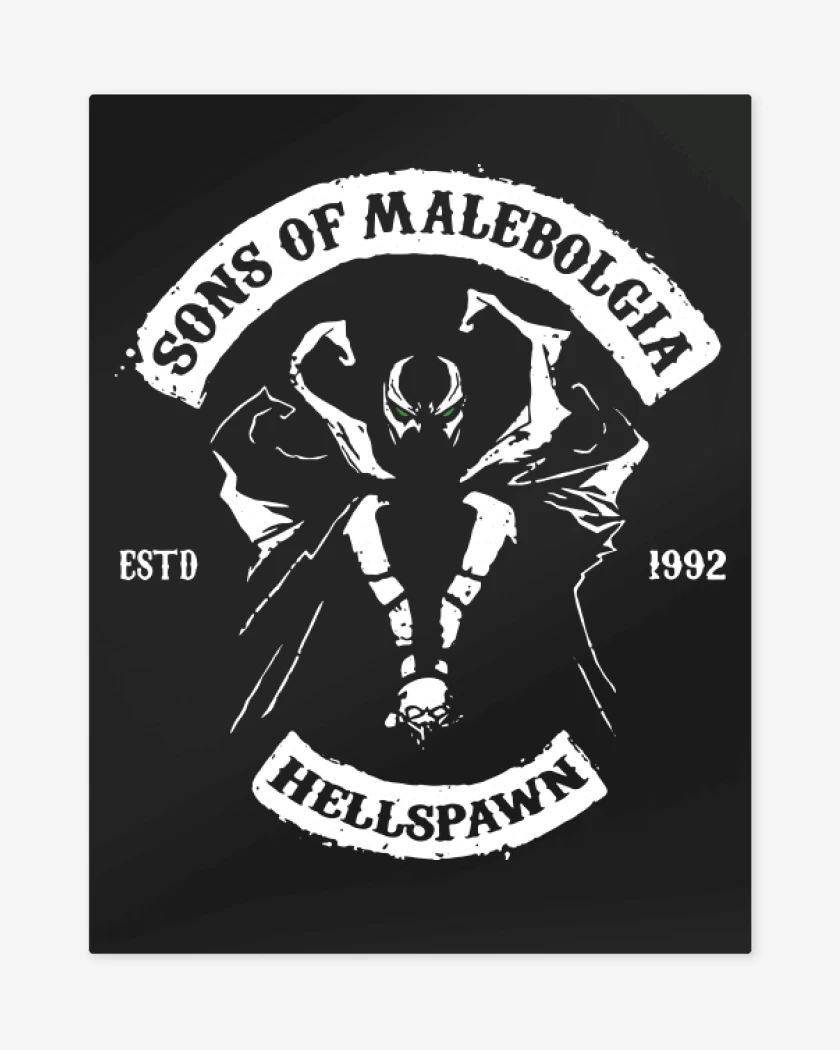 Print metalico Negro de Sons of Malebolgia - Hellspawn
