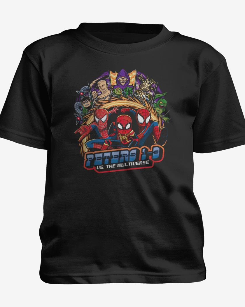 Polera de niño Negro de Peters multiverse