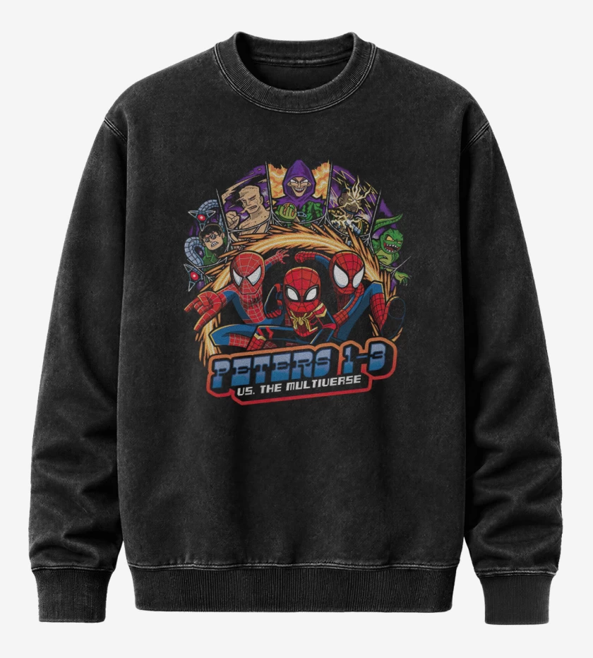 Poleron Polo Acid Wash Negro de Peters multiverse