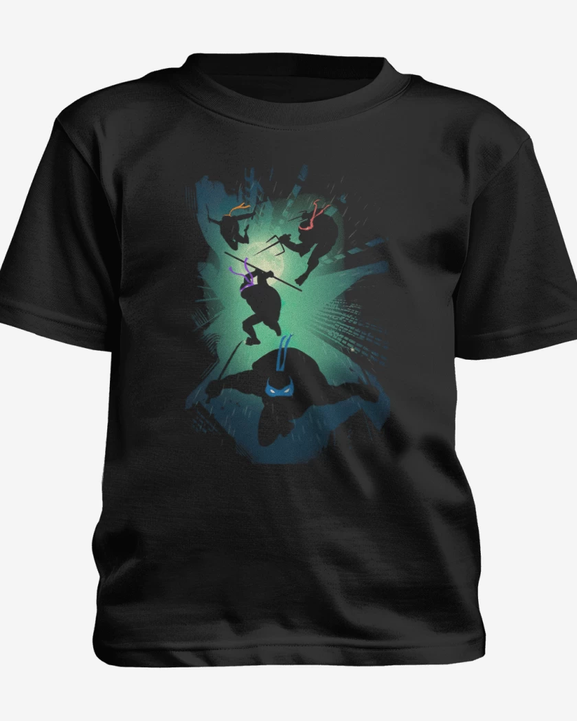 Polera de niño Negro de Las Tortugas Ninja