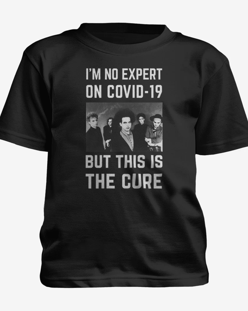 Polera de niño Negro de The cure covid