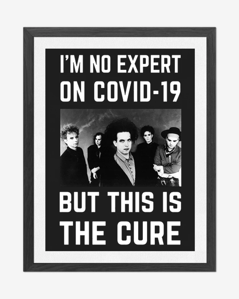 Cuadro decorativo Negro de The cure covid