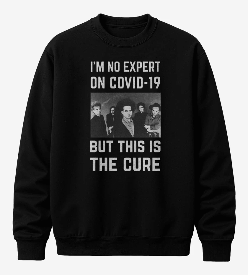 Poleron polo Negro de The cure covid