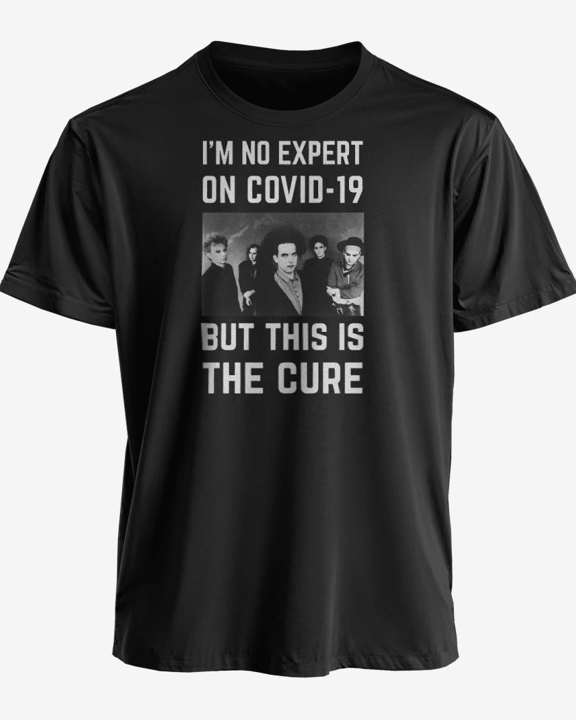 Polera premium Negro de The cure covid