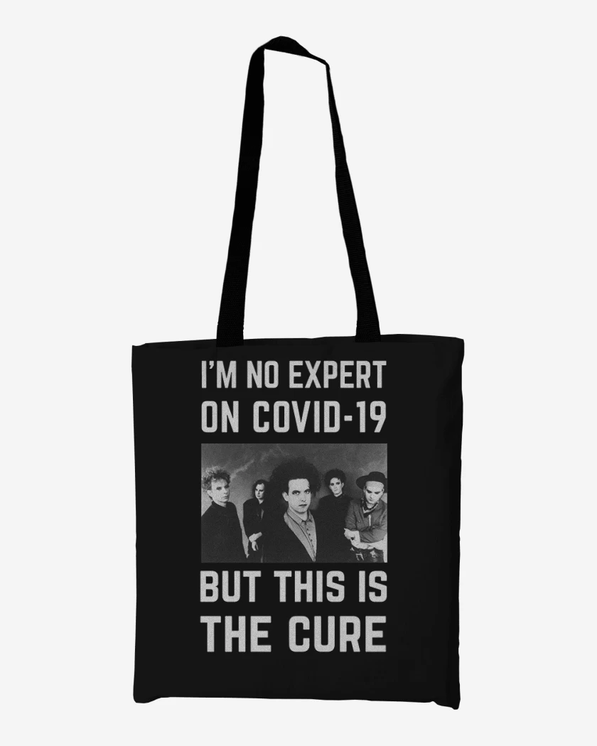 Totebag Negro de The cure covid