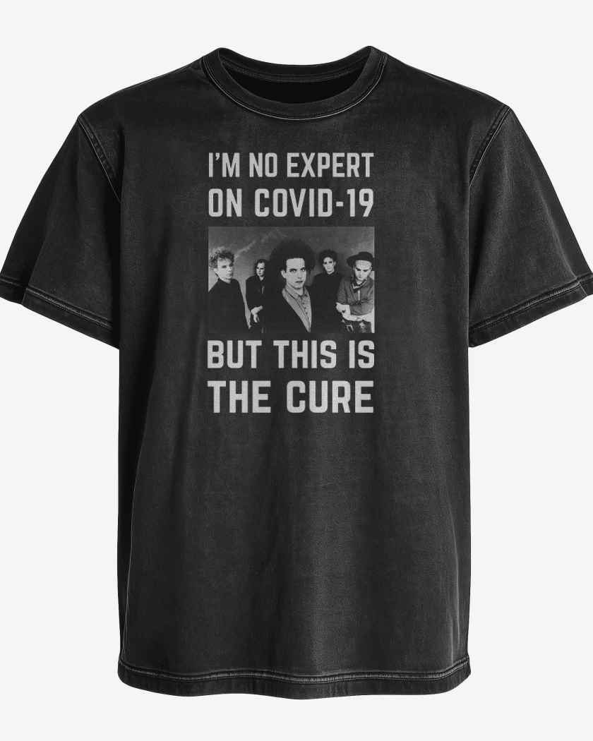 Polera desgastada The cure covid