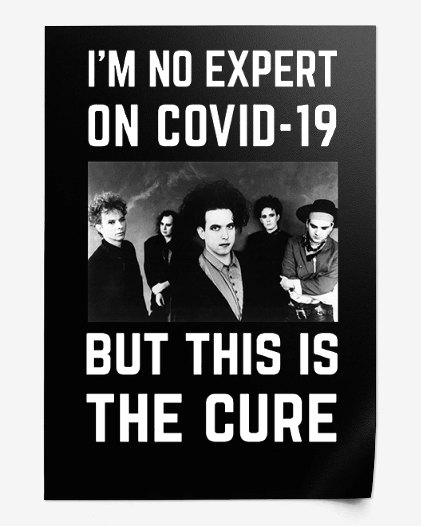 Print Negro de The cure covid