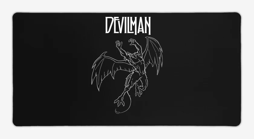 Mouse pad Gamer Negro de Led Devilman