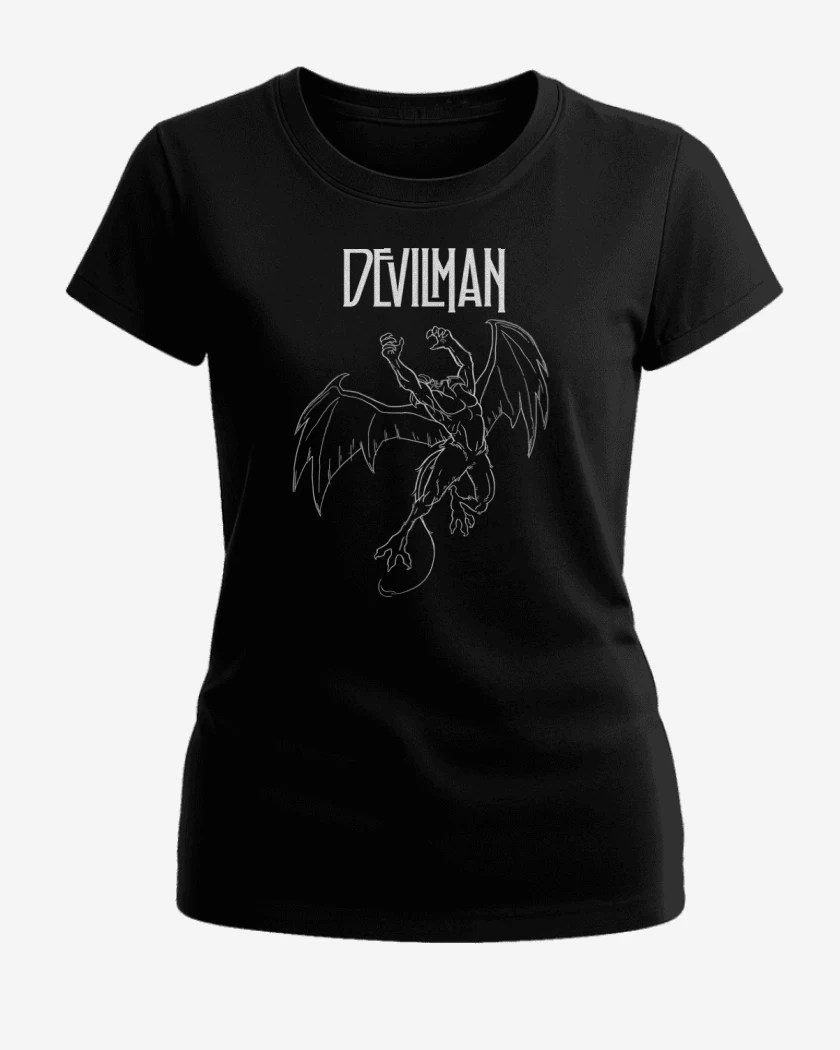 Polera de Mujer Negro de Led Devilman