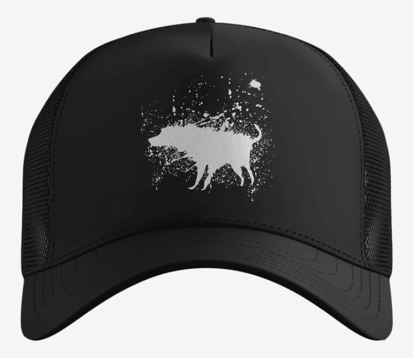 Gorro Negro de Perro mojado