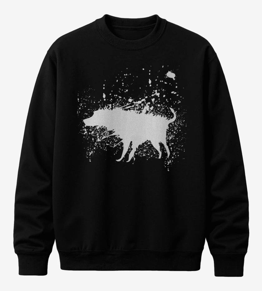 Poleron polo Negro de Perro mojado