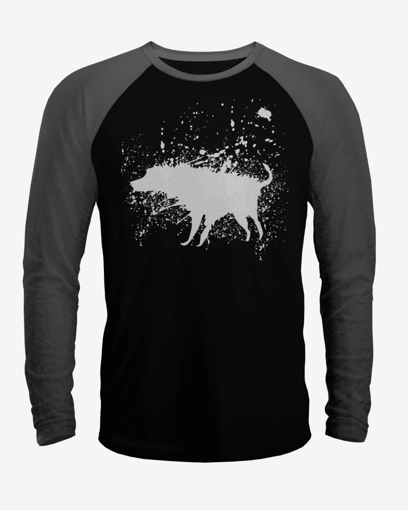 Polera Raglan Perro mojado