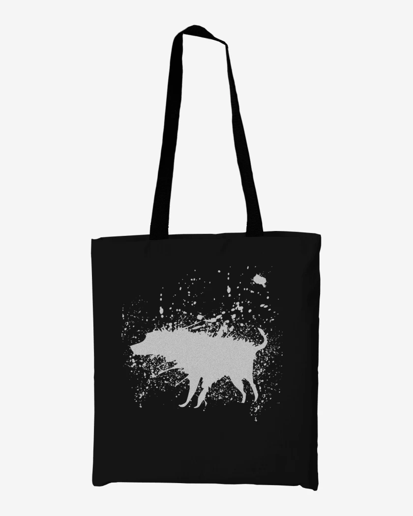 Totebag Negro de Perro mojado