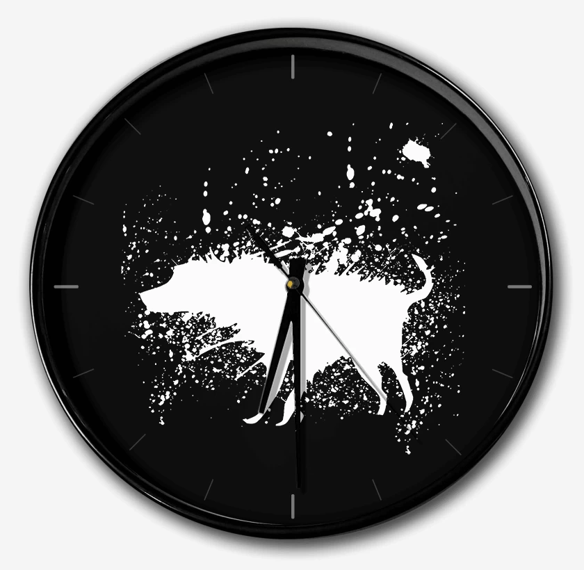 Reloj Negro de Perro mojado