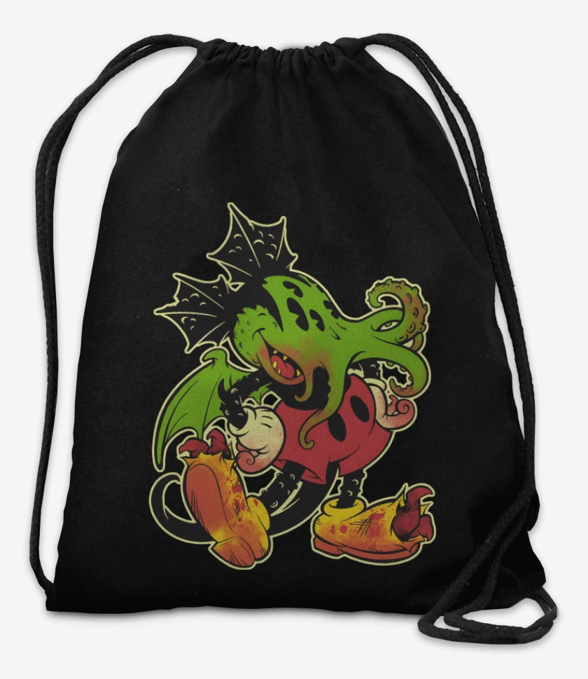 Mochila Negro de Mickthulhu Mouse