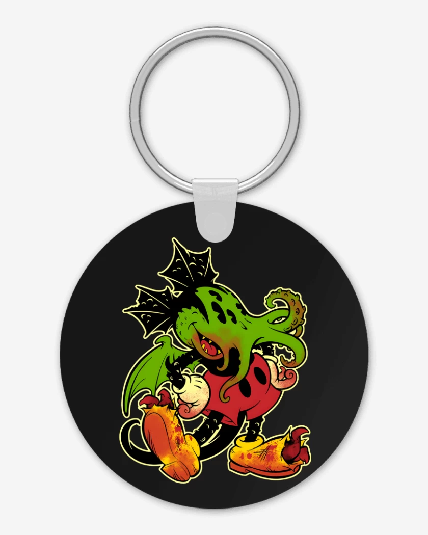 Llavero Negro de Mickthulhu Mouse