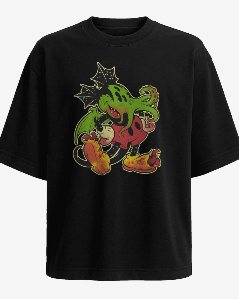 Polera Oversize Mickthulhu Mouse