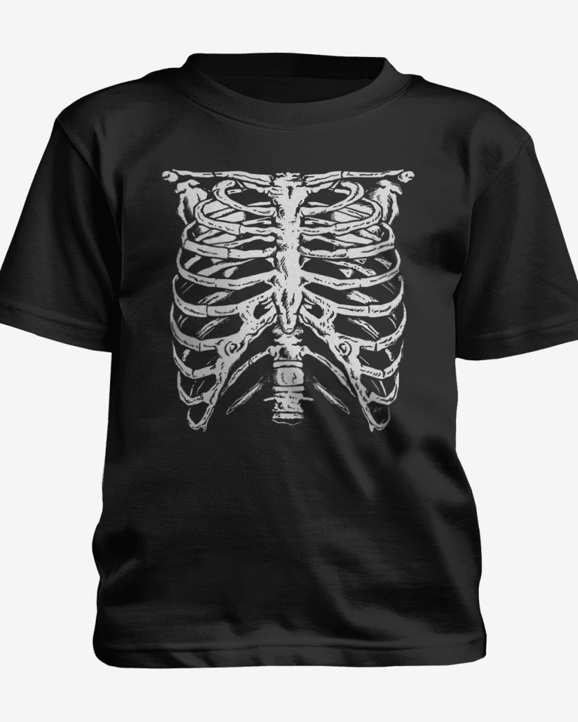Polera de niño Negro de Costillitas
