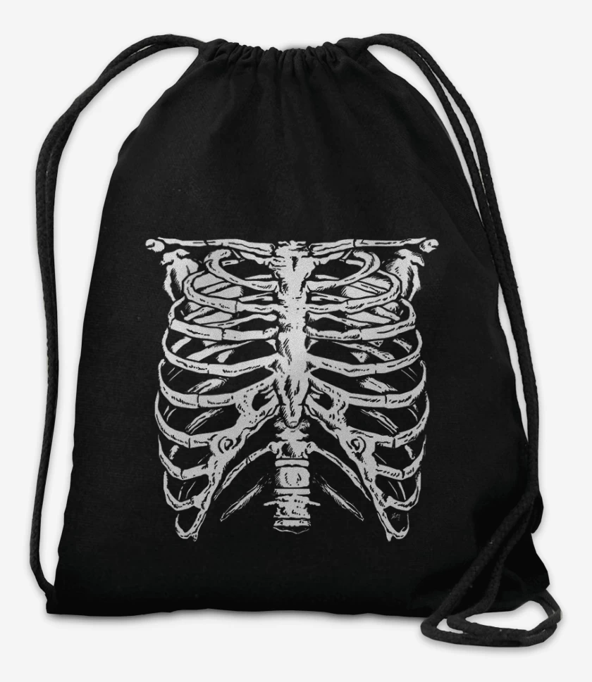 Mochila Negro de Costillitas