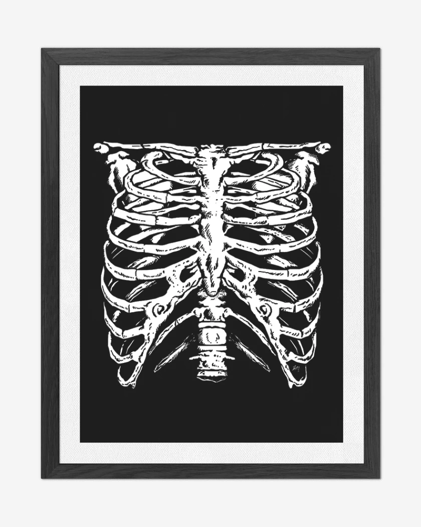 Cuadro decorativo Negro de Costillitas