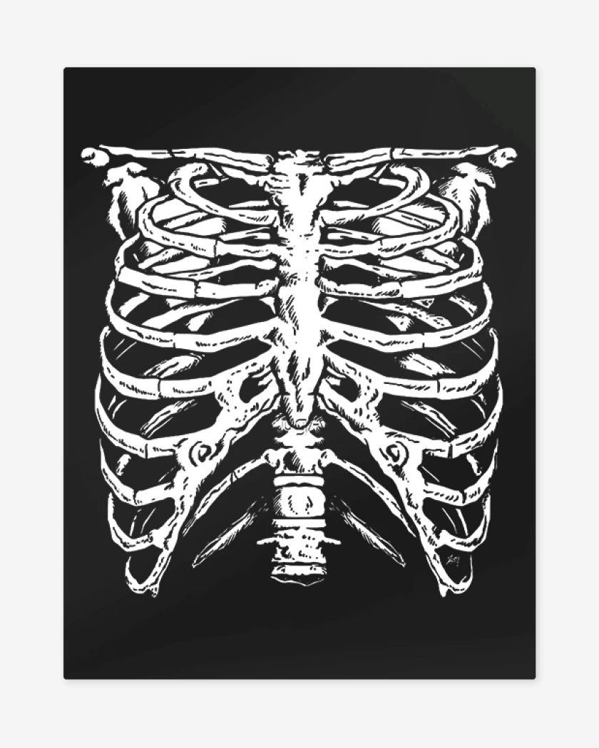 Print metalico Negro de Costillitas