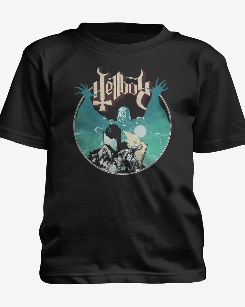 Polera de niño Negro de Ghost Hellboy