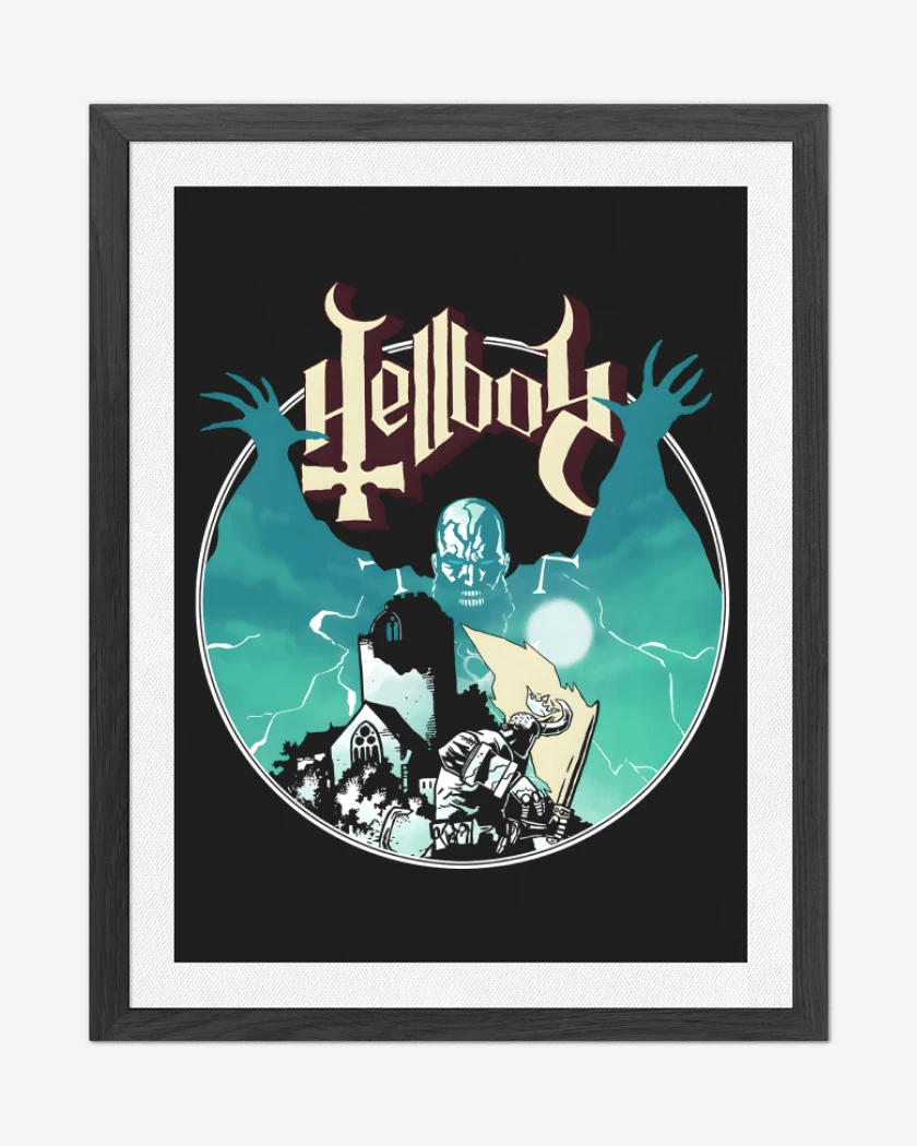 Cuadro decorativo Negro de Ghost Hellboy