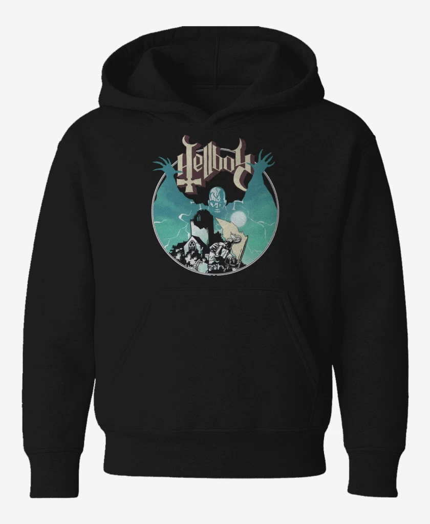Poleron de niño Negro de Ghost Hellboy