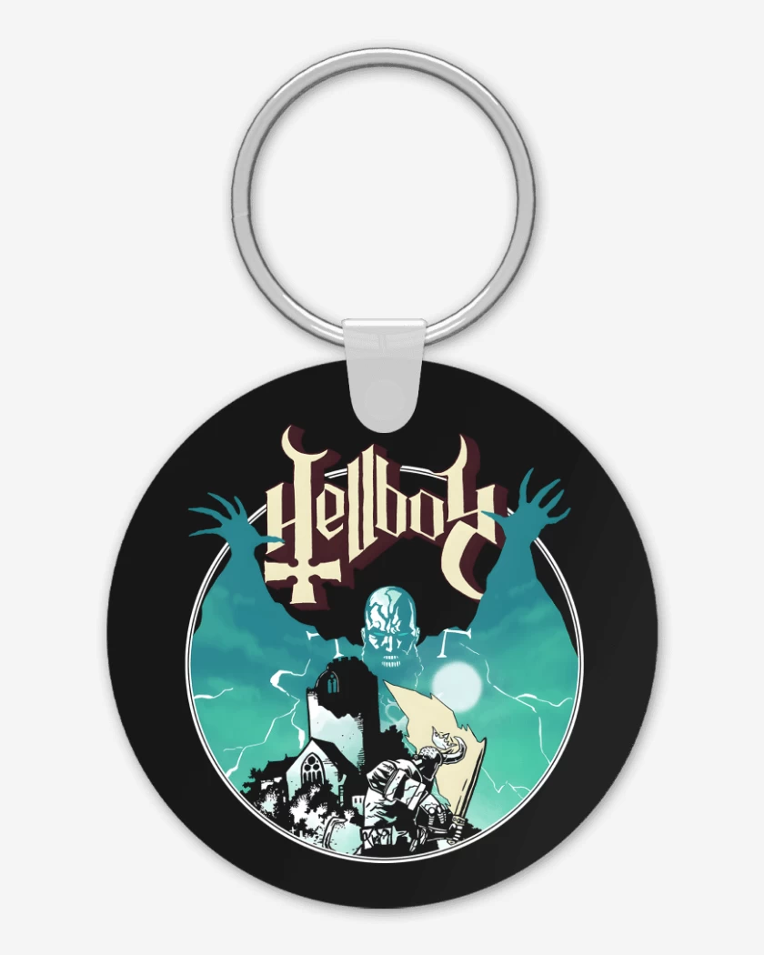 Llavero Negro de Ghost Hellboy