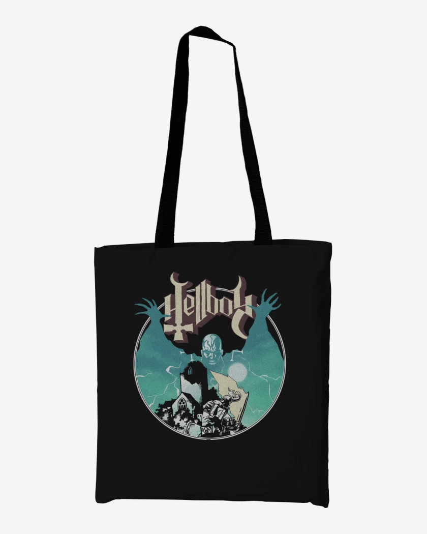 Totebag Negro de Ghost Hellboy