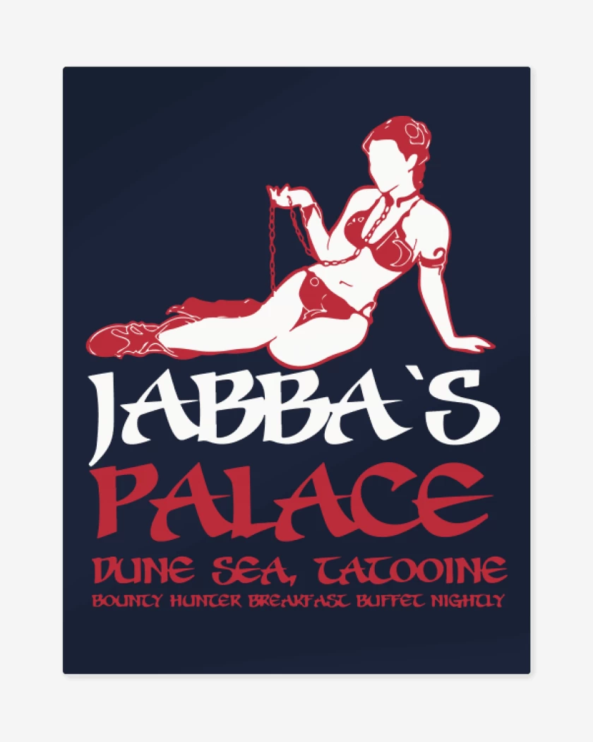 Print metalico Azul Marino de Jabbas Palace