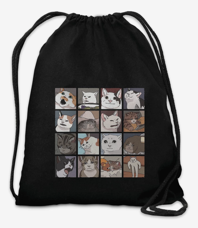 Mochila Negro de Gatos memes