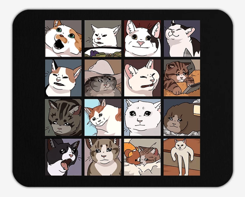 Mousepad Gatos memes