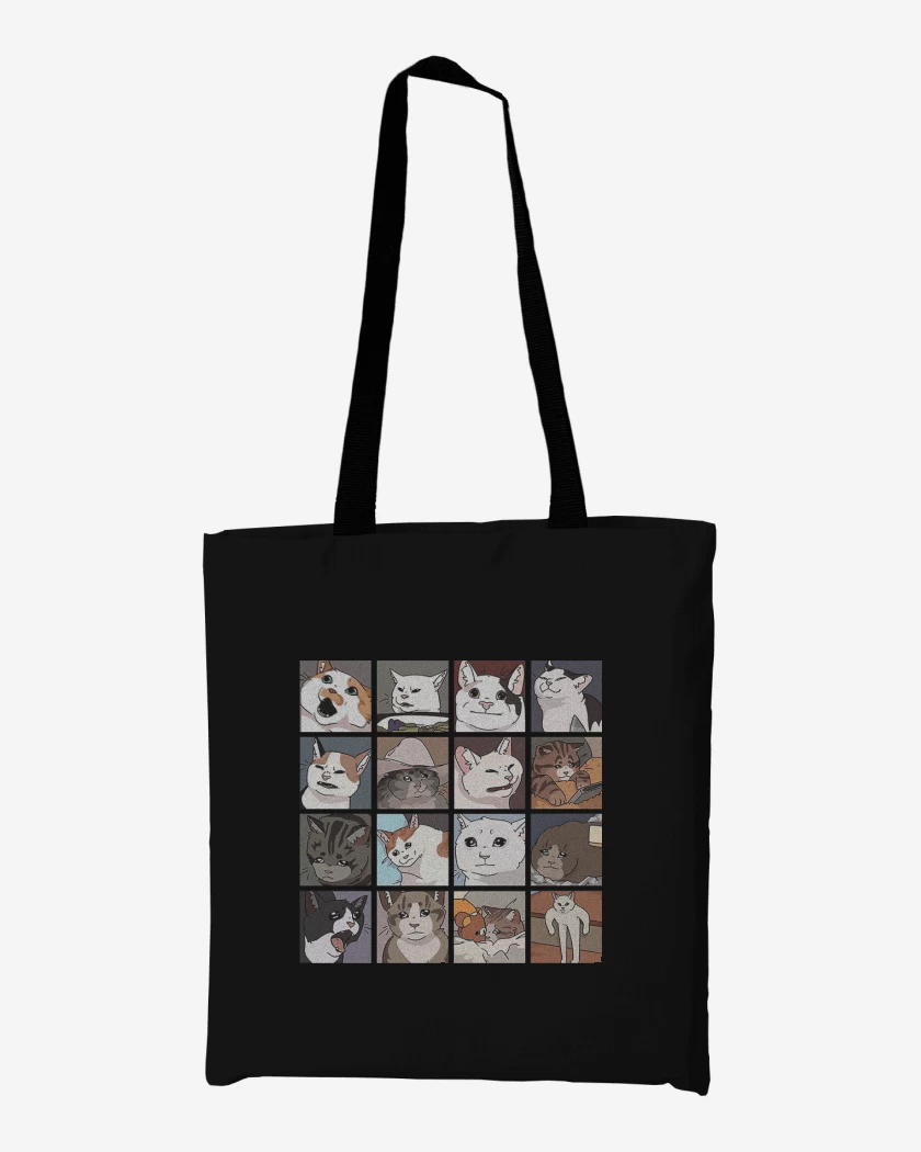Totebag Gatos memes