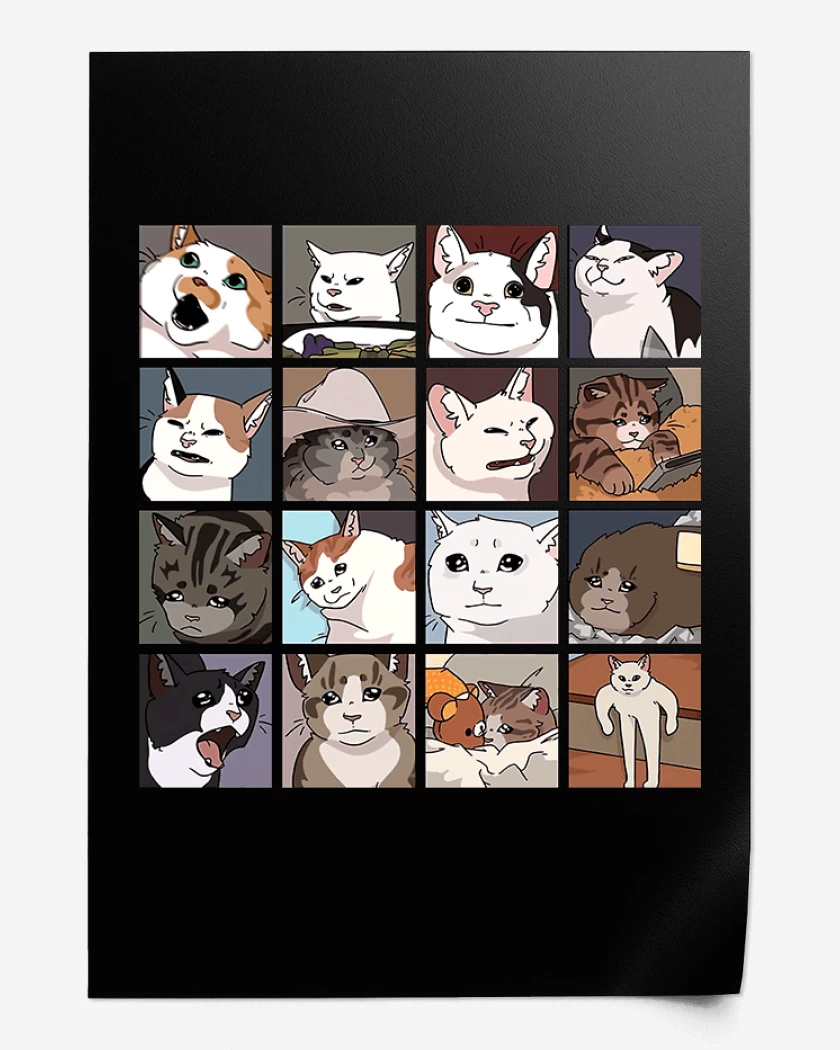 Print Gatos memes